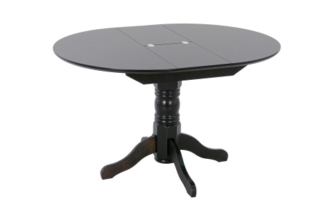 Стол раздвижной с круглой крышкой венге