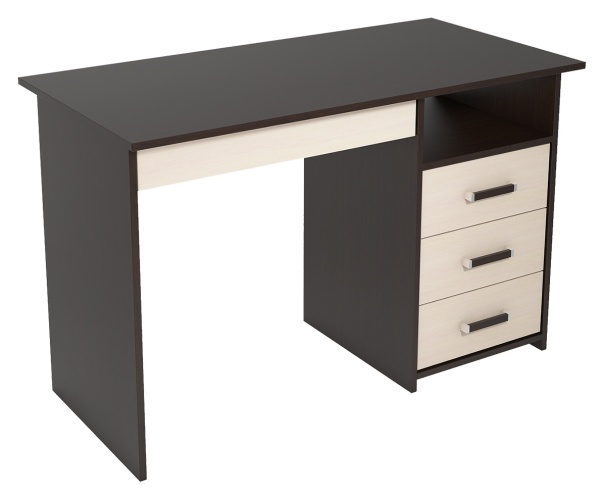 Стол Письменный ЛИК-5 -СП-3 Венге/Дуб Молочный (Ш-1150 × В-740 × Г-570 мм)