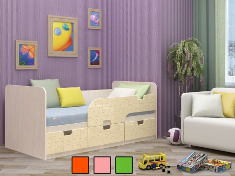 Детская Кровать Юнга-9 /Разные Цвета