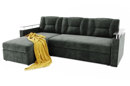 Диван Угловой Маргарита с Ножками-Кубышками Ш-2260 х Г-1550 х В-1000 мм/Спальное место Ш-1250 х Г-2000 мм