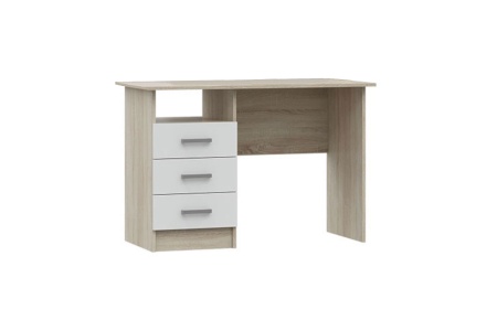 Стол письменный Мартина белый / дуб сонома
