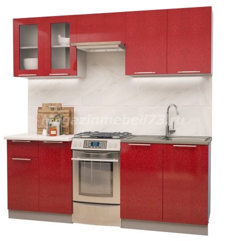 Кухонный Гарнитур Премиум Рубин МДФ 1800мм