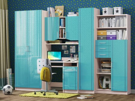 Стенка Юнга МДФ (Ш- 3000 х В- 2000 см х Г- 570 мм)/Разные Цвета