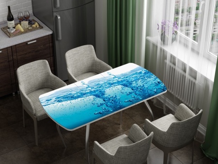 Стол Обеденный Раздвижной Бочонок Фотопечать (Ш-1100/1400 х Г-700 х В-760 мм)/Разные Цвета